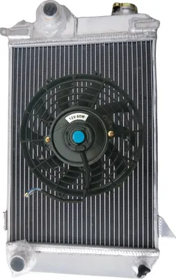 Immagine prodotto di Radiatore in alluminio per TRIUMPH TR4, raffreddamento migliorato del 30%, design a tre file, saldato a TIG per una maggiore durata