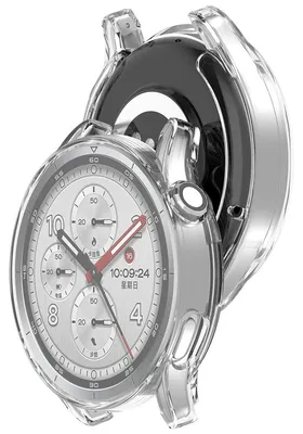 Produktbild von Schutzhülle für Xiaomi Watch S5, Bizon Case Watch Felipe, Transparent