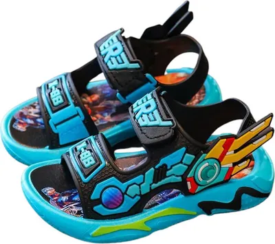 Produktbild von Kinder Jungen Sandalen Pantoletten Schaum Leicht Schuhe Strand Bronte Blau Gr.24