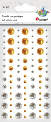 Immagine prodotto di Perline autoadesive mix oro argento 91 pz Titanio