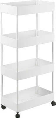Produktbild von WYCTIN Küchenwagen Rollwagen Servierwagen Metall für Küche Bad 4 Etagen 40*22*90cm