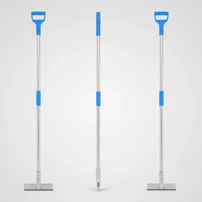Obrázok produktu pre Sada podlahových škrabiek - 5 kusov - 55 x 122,5 cm - plast - Na čistenie podláh v domácnosti - biela