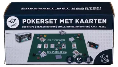 Produktbild von Angel Toys Poker-Set - Komplettset mit 200 Chips für Pokerabende