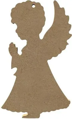 Produktbild von Engel Prior aus MDF-Holz zum Verzieren - 15 x 9 cm