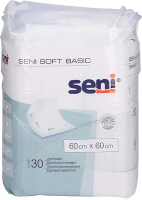 Produktbild von TZMO Seni Soft Super Krankenunterlagen 30 Stück 60 x 60 cm