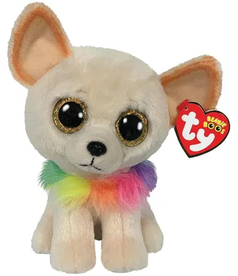 Produktbild von TY Chewey, Spielzeug-Hund, Braun, Weiß, Seide, China, 92 mm, 104 mm