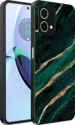 Produktbild von Geeignet für Motorola Moto G84 Telefon Fall mit Marmor Druck - TPU zurück Abdeckung Fall Marmor Design - Grün Gold - Smartphonica
