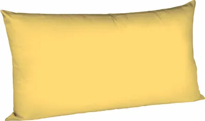 Produktbild von fleuresse Mako Satin Kissenbezug Colours Uni 40x80 cm Gelb