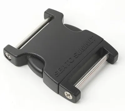 Produktbild von Sea To Summit Field Buckle 2-Pin Ersatzteil, Schwarz, 38mm für Gurtbänder, seitliche Öffnung, mit Edelstahlstiften, Stäbchen einfach entfernbar, kompatibel mit Dry Sacks und Rucksäcken