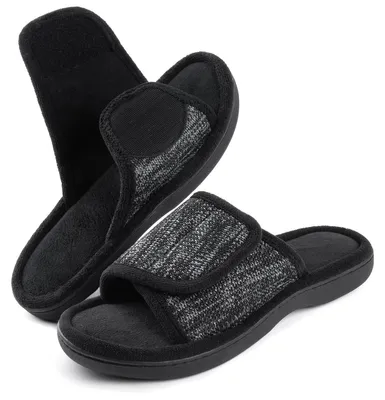 Productafbeelding van Pantoffels heren - Slipper - Maat M328 - Zwart - Voor binnen en thuis