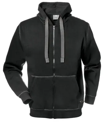 Obrázok produktu pre Pánska pracovná mikina s kapucňou a zipsom Sir Safety KANGOO, bavlna/polyester, M, antracitová