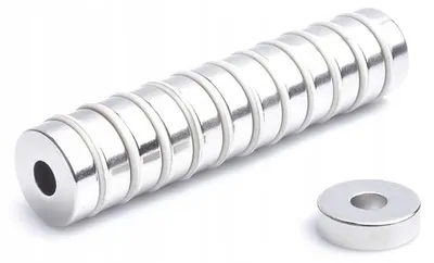 Produktbild von Neodym-Ringmagnet MP 17x6x5 N42, 50 Stück