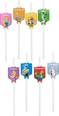 Immagine prodotto di 8 cannucce di cartone Asterix -