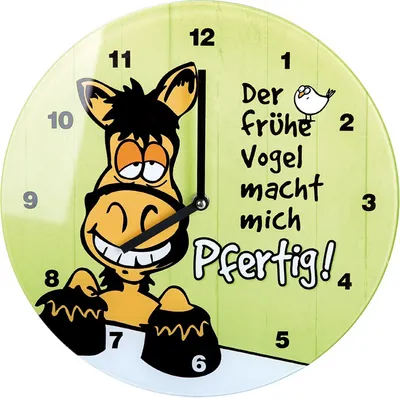 Produktbild von Tisch - Wanduhr mit Spruch