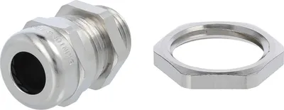 Immagine prodotto di Raccordo LAPP con controdado M16x1,5 ottone (CuZn) nichelato lunghezza filettatura 7,0 mm - 1 pezzo