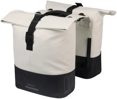 Produktbild von Basil Cove MIK Fahrrad-Doppeltasche - Wasserdichte Gepäckträgertasche mit MIK...