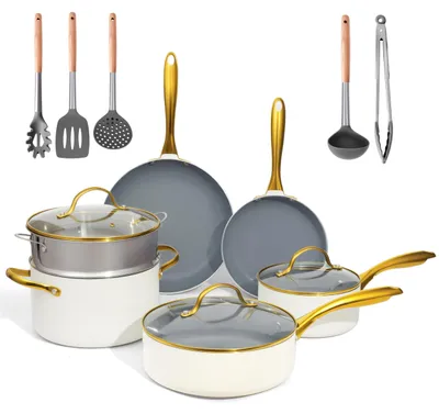 Immagine prodotto di Set da cucina in Vetroceramica da 14 pezzi con rivestimento antiaderente