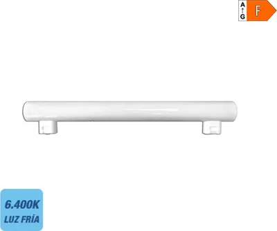 A white linear light fixture against a white background.