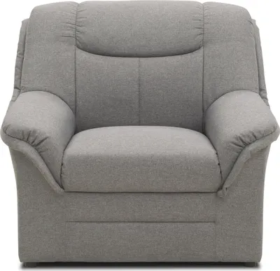 Produktbild von DOMO Collection Sessel Berlin FK, Polstersessel mit Federkernpolsterung, Armsessel, Cocktailsessel, Loungesessel 95 x 90 x 89 cm (BxTxH), hellgrau