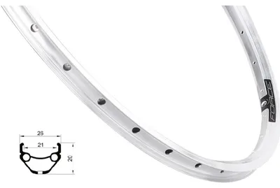 Obrázek produktu pro Ráfek Force Prime 559-21 36 děr V-brzdy stříbrná (26) 7023313