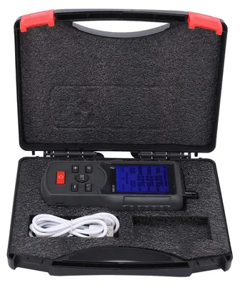 Immagine prodotto di Monitoraggio della qualità dell'aria: CO2, TVOC, temperatura e umidità. Apparecchiatura di test industriale, strumento professionale per interni ed esterni
