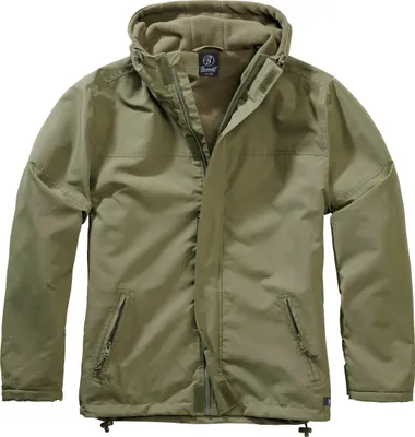 A studio shot of a green jacket.