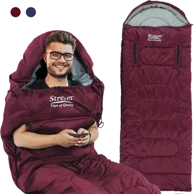 Immagine prodotto di Sacco a pelo leggero e impermeabile per il campeggio 3 stagioni