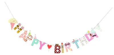 Productafbeelding van Kleurrijke Verjaardagsbanner voor Babyfeestjes