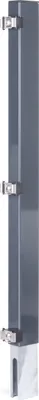 A close-up view of a fence extension piece attached to a fence post.