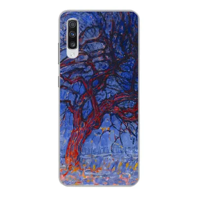 Produktbild von MuchoWow® Handyhülle Schutzhülle Hülle für Samsung Galaxy A70 Roter Baum - Piet Mondrian Silikon Softcase Handy Hülle - Schutzhaube