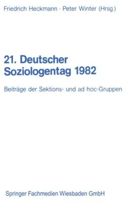 Produktbild von 21. Deutscher Soziologentag 1982
