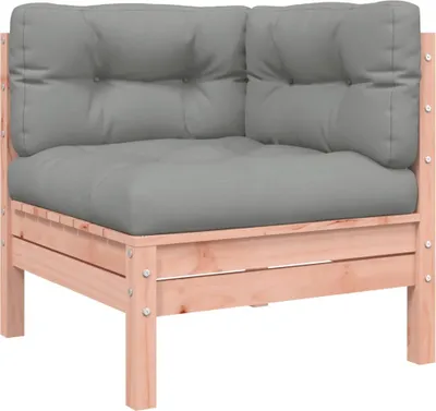 Produktbild von vidaXL Garten-Ecksofa mit Kissen Massivholz Douglasie