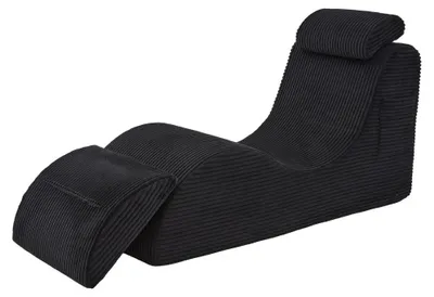 Produktbild von Freizeitstuhl, Ergonomisches Design, Bequeme Schaumstofffüllung, Schwarz