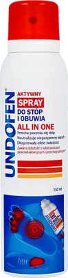 Obrázok produktu pre Antimykotický sprej pre nohy a obuv all in one Undofen 150ml