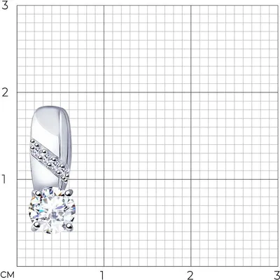 Produktbild von Sokolov Anhänger aus 925 Silber mit Zirkonia, Sterlingsilber Kettenanhänger