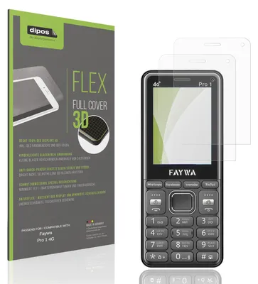 Image de 2x Full Cover mat Film pour Faywa Pro 1 4G Film de protection ecrán