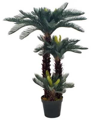 Produktbild von vidaXL Künstliche Pflanze Cycas-Palme mit Topf Grün 125 cm