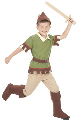 Produktbild von Robin Hood Kinderkostüm Bogenschütze grün-braun - 122/134 (7-9 Jahre)
