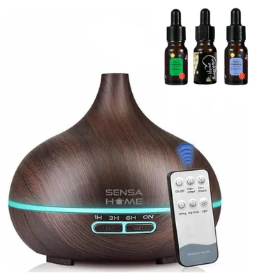 Produktbild von SensaHome ZEN300 Aromadiffusor – Mit ätherischen Ölen – Schwarz