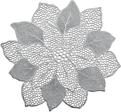 Immagine prodotto di Piatto in pizzo, supporto protettivo floreale di design, tovaglietta resistente alle temperature.
