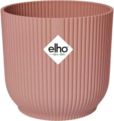 Image de Pot de fleurs rond ELHO Vibes, Ø29,5 x H27,2 cm, Plastique recyclé, Bleu Foncé