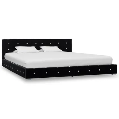 Immagine prodotto di vidaXL Struttura letto in velluto nero 180x200 cm