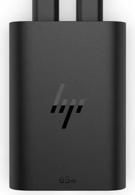 Produktbild von HP - USB-C Netzteil - Wechselstrom 115/230 V - 65 Watt - Ausgangsanschlüsse: 2 - Europa