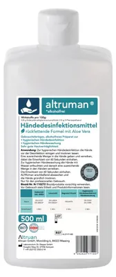 Produktbild von Altruman® Händedesinfektionsmittel - 500 ml | Flasche (500 ml)