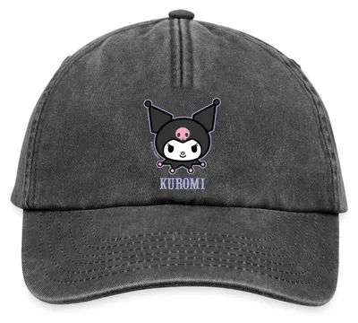 Produktbild von Spreadshirt Kuromi Portrait Vintage Cap, One size, Vintage Schwarz