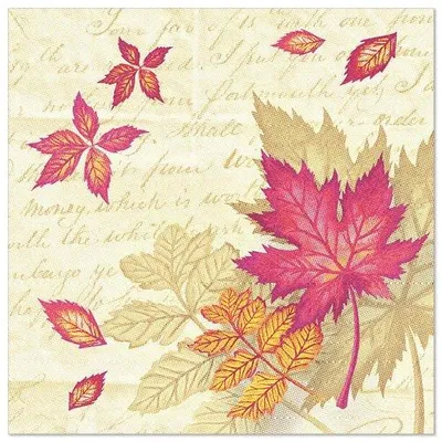 Produktbild von Servietten "ROYAL Collection" 1/4-Falz 40 cm x 40 cm "Autumn Colours"