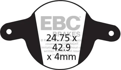 Zdjęcie produktu dla CFA326HH - Klocki hamulcowe rowerowe (spiekane) EBC Brakes