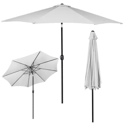 Produktbild von Springos® Gartenschirm XL Sonnenschirm mit Kippfunktion Kurbelsystem 245 x 300 cm Sonnenschutz Terrasse Garten