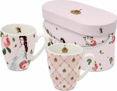 Image de PPD Sisi and Vienna Mug Set, 2er Set, dans une boîte cadeau, mug à anse, tasse à café, mug, tasse, New Bone China, 350 ml, 160102344