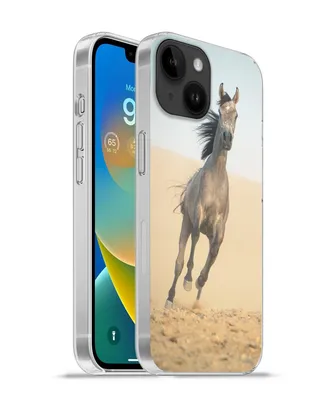 Produktbild von MuchoWow® Handyhülle Schutzhülle Hülle für Apple iPhone 14 - Softcase Pferd - Sand - Wüste Silikon Softcase Handy Hülle - Mobiltelefonhülle